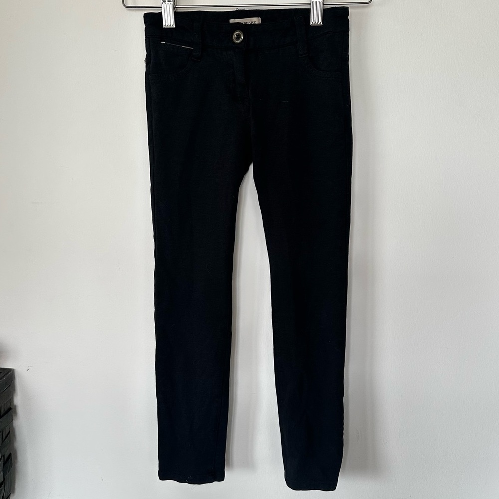 Burberry Kids Black Skinny Leg Pants Size 8